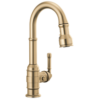 Delta - Single Handle Pull-Down Bar/Prep Faucet - Champagne Bronze - 9990-CZ-DST