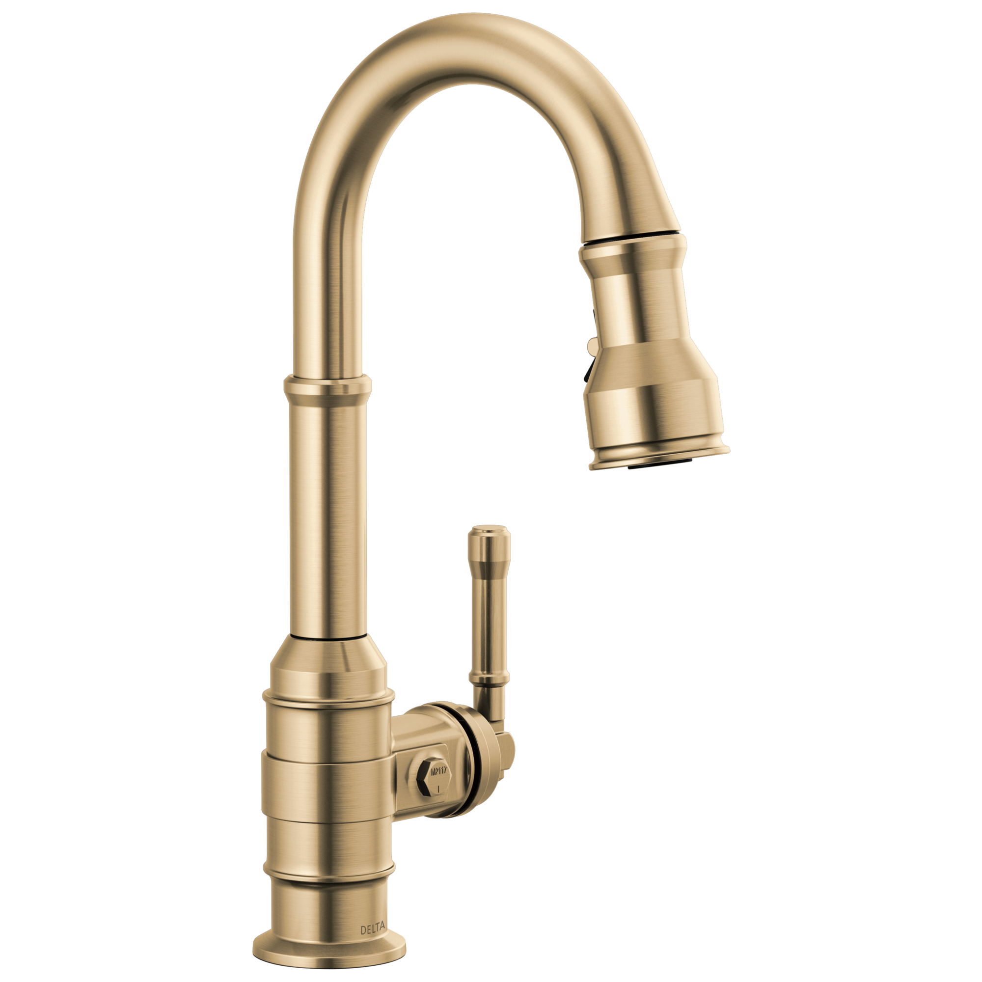 Delta - Single Handle Pull-Down Bar/Prep Faucet - Champagne Bronze - 9990-CZ-DST