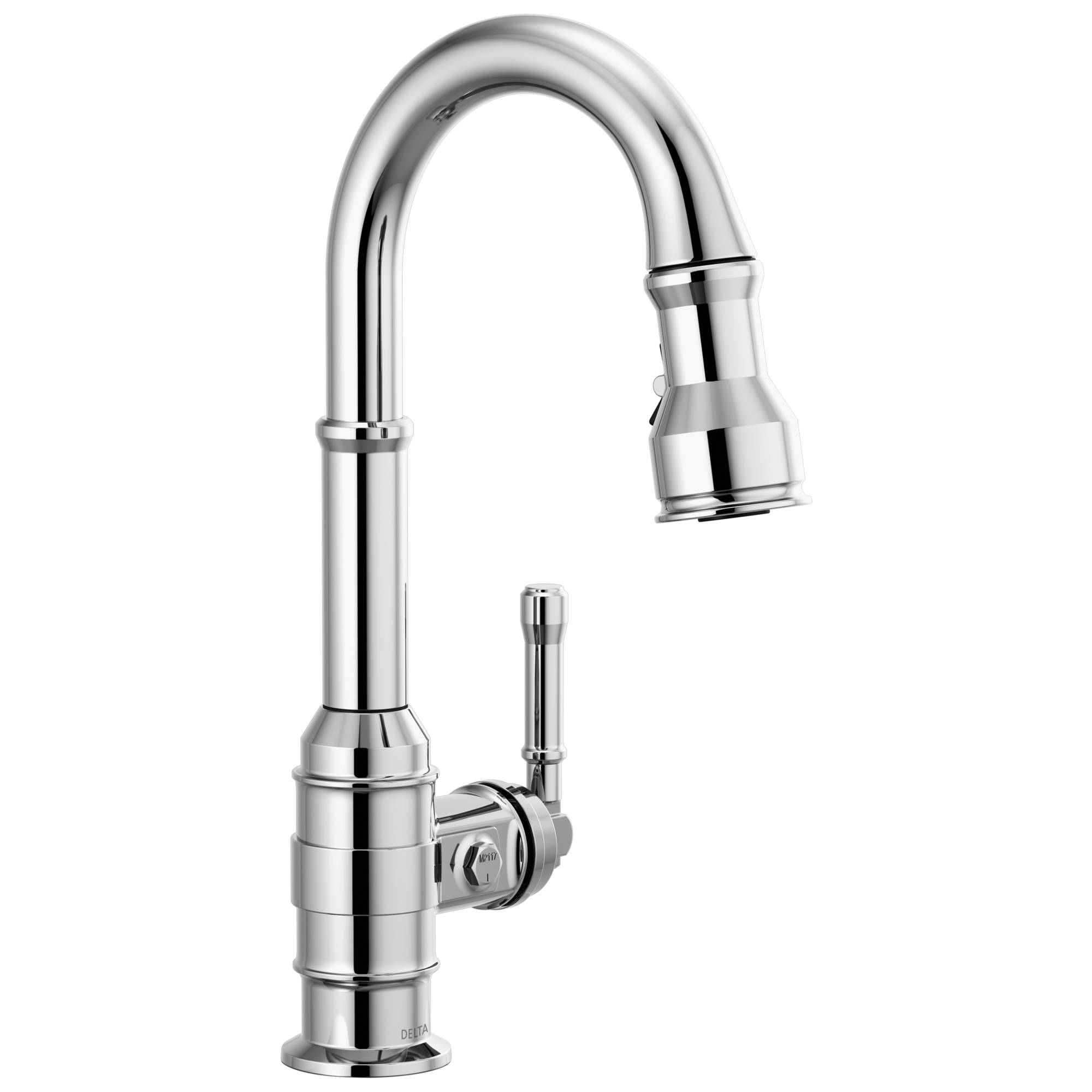 Delta - Single Handle Pull-Down Bar/Prep Faucet - Chrome - 9990-DST