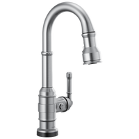 Delta - Single Handle Pull-Down Bar/Prep Faucet with Touch2O Technology - Arctic Stainless - 9990T-AR-DST