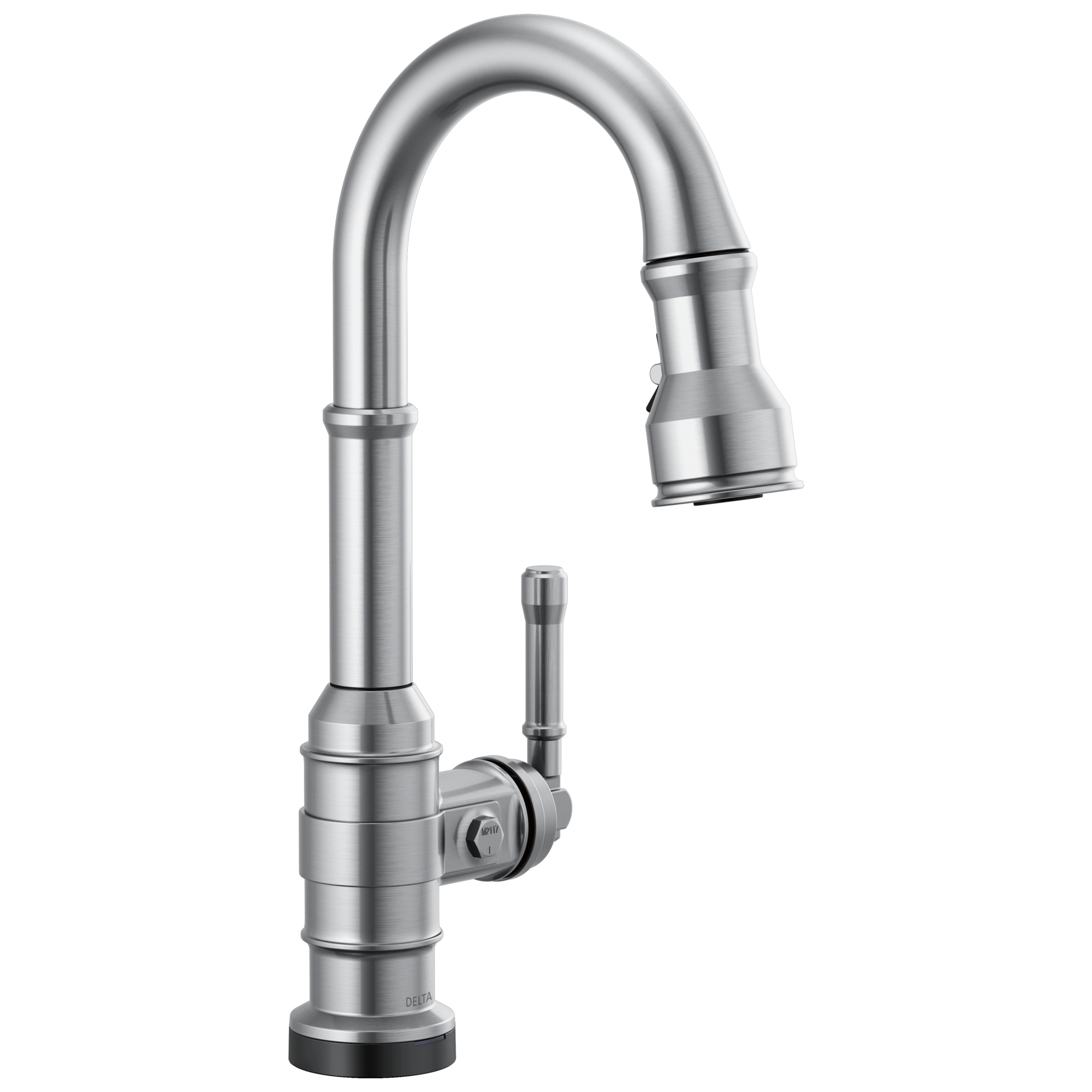 Delta - Single Handle Pull-Down Bar/Prep Faucet with Touch2O Technology - Arctic Stainless - 9990T-AR-DST