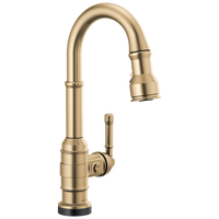 Delta - Single Handle Pull-Down Bar/Prep Faucet with Touch2O Technology - Champagne Bronze - 9990T-CZ-DST