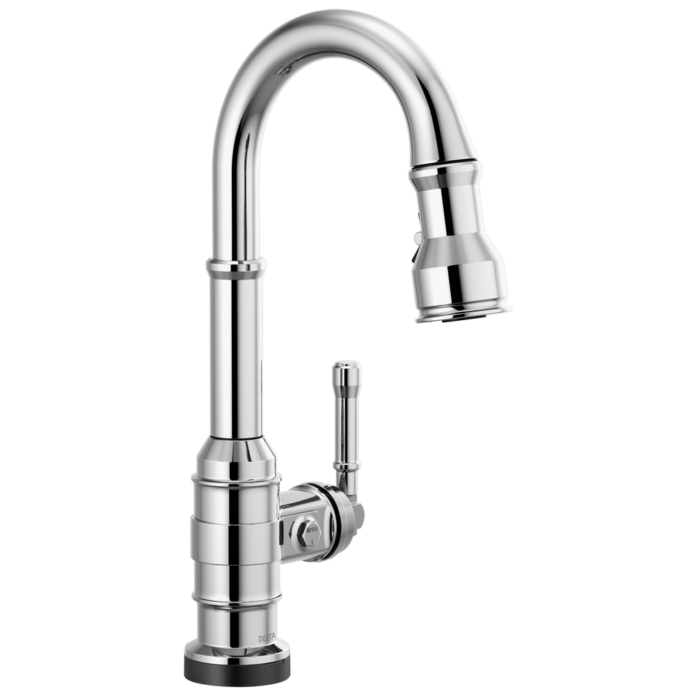 Delta - Single Handle Pull-Down Bar/Prep Faucet with Touch2O Technology - Chrome - 9990T-DST