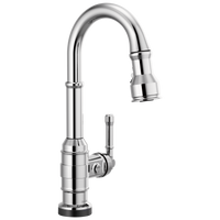 Delta - Single Handle Pull-Down Bar/Prep Faucet with Touch2O Technology - Chrome - 9990T-DST