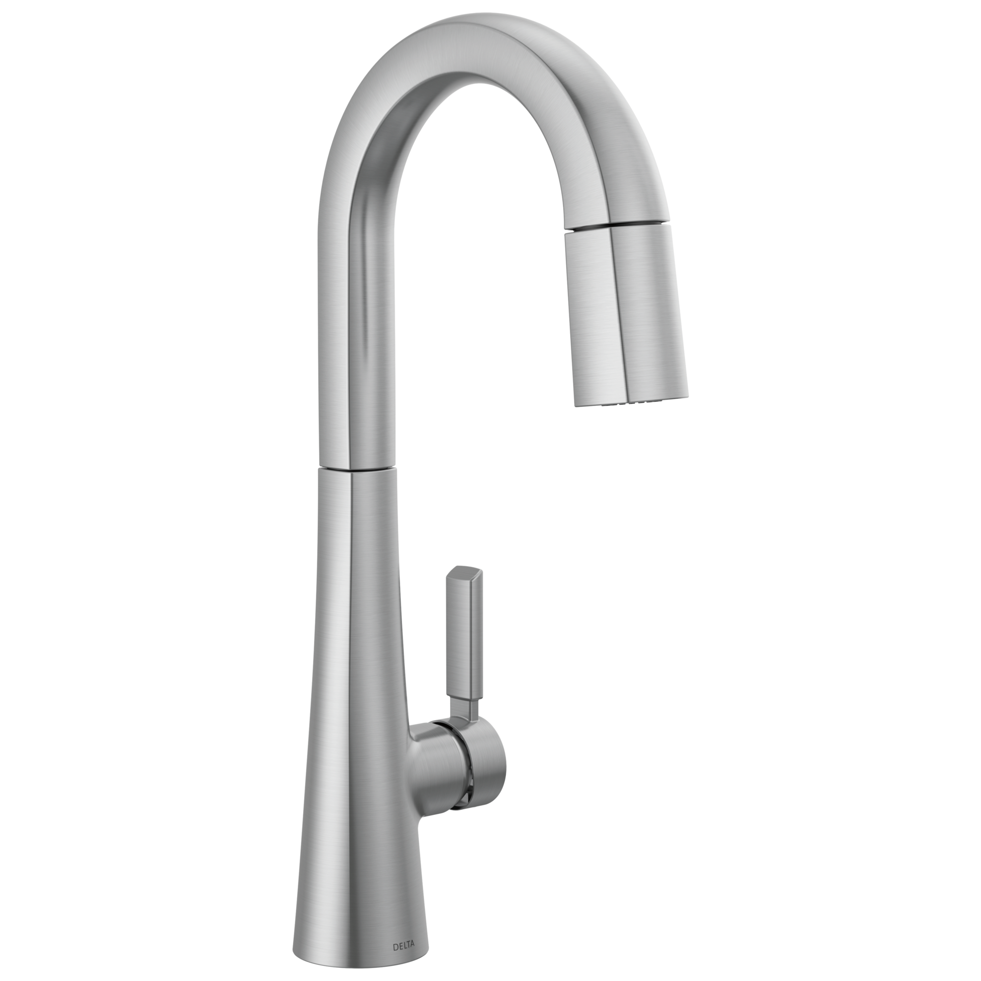 Delta - Single Handle Pull-Down Bar/Prep Faucet - Lumicoat® Arctic Stainless - 9991-AR-PR-DST