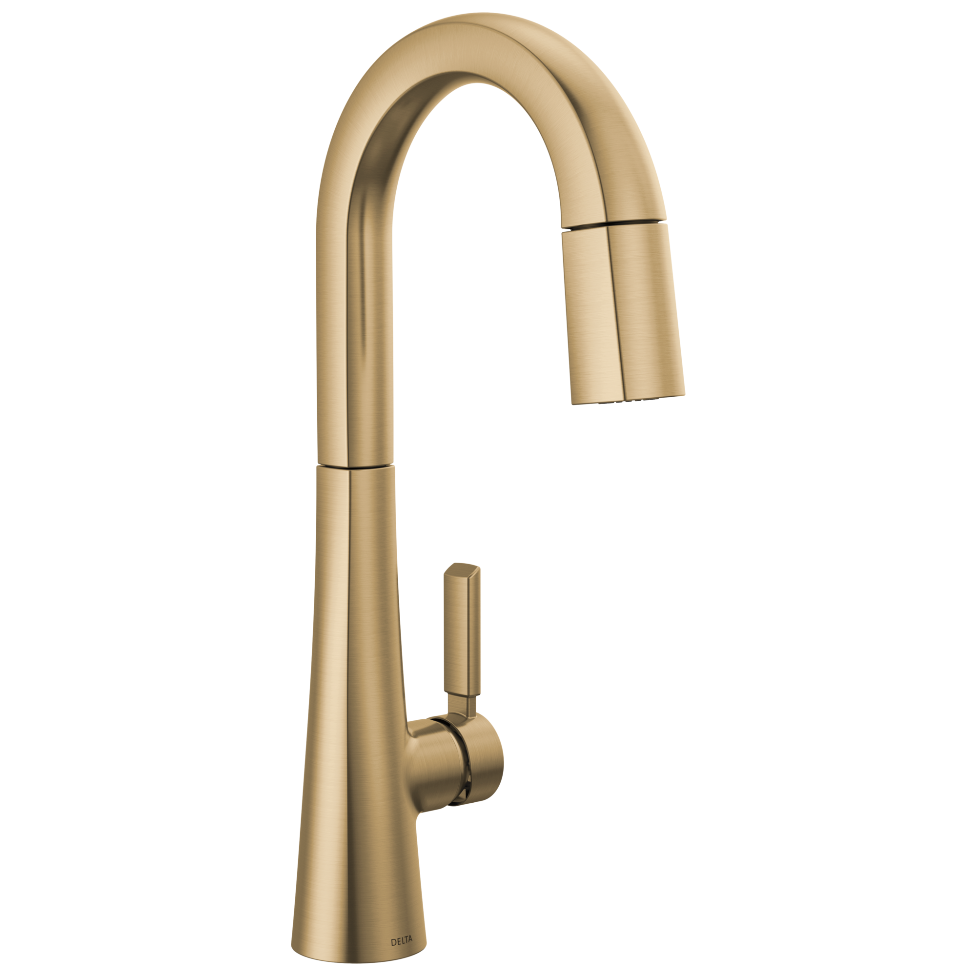 Delta - Single Handle Pull-Down Bar/Prep Faucet - Lumicoat® Champagne Bronze - 9991-CZ-PR-DST