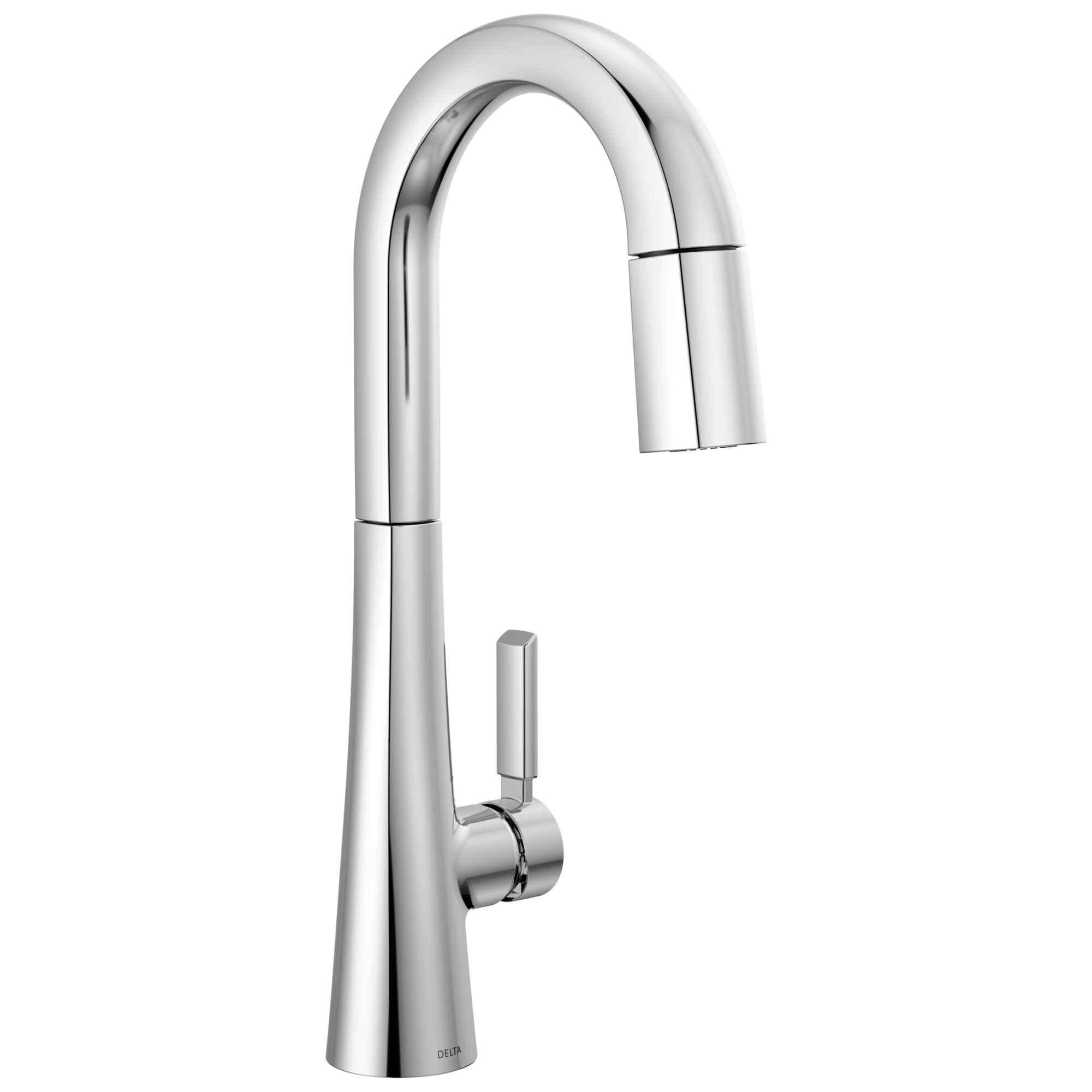 Delta - Single Handle Pull-Down Bar/Prep Faucet - Lumicoat® Chrome - 9991-PR-DST