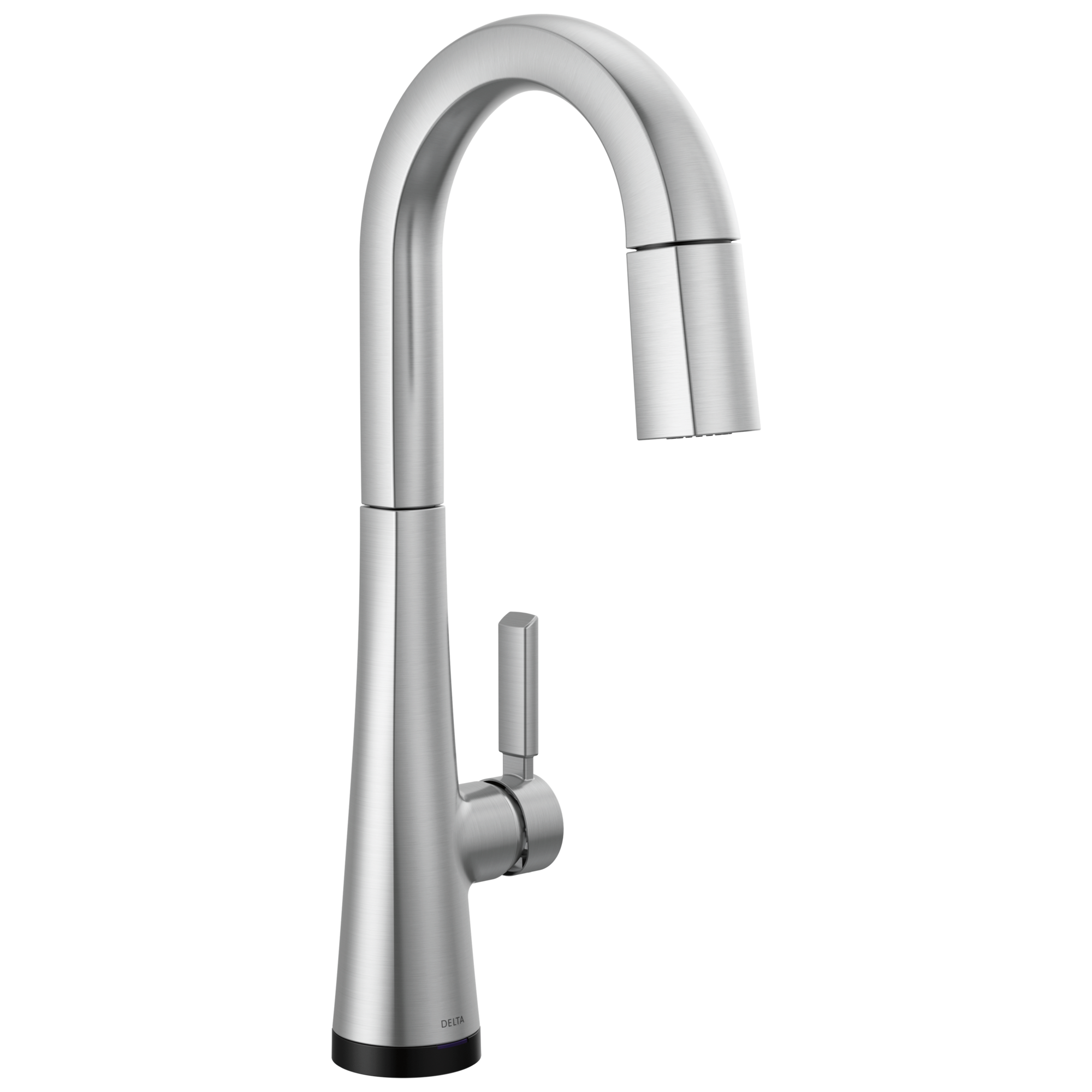 Delta - Single Handle Pull-Down Bar/Prep Faucet with Touch2O Technology - Lumicoat® Arctic Stainless - 9991T-AR-PR-DST