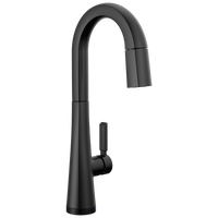 Delta - Single Handle Pull-Down Bar/Prep Faucet with Touch2O Technology - Matte Black - 9991T-BL-DST