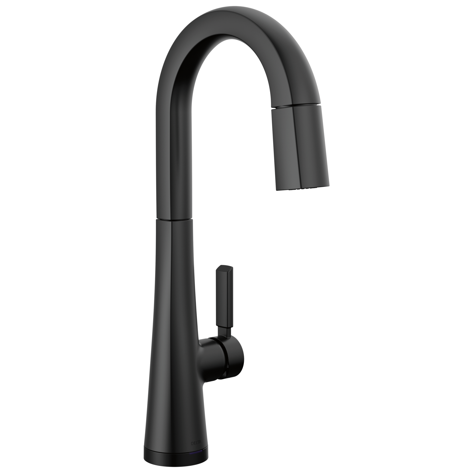 Delta - Single Handle Pull-Down Bar/Prep Faucet with Touch2O Technology - Matte Black - 9991T-BL-DST