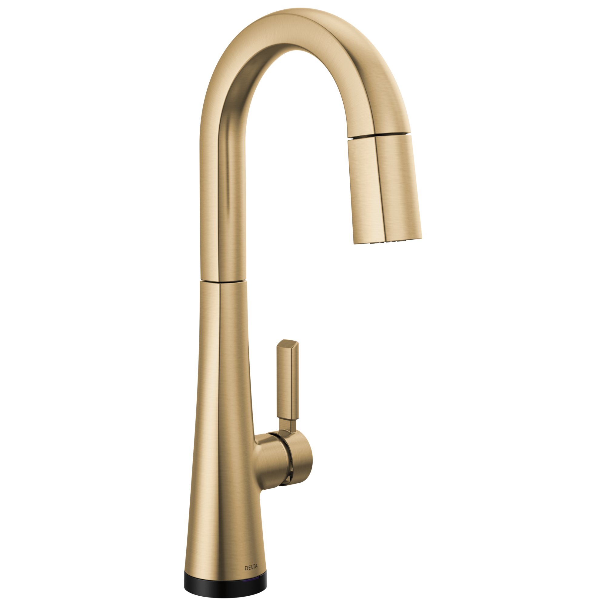 Delta - Single Handle Pull-Down Bar/Prep Faucet with Touch2O Technology - Lumicoat® Champagne Bronze - 9991T-CZ-PR-DST