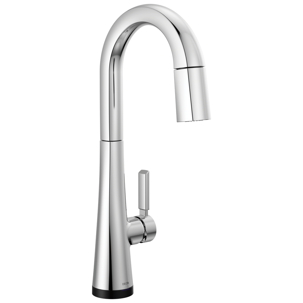 Delta - Single Handle Pull-Down Bar/Prep Faucet with Touch2O Technology - Lumicoat® Chrome - 9991T-PR-DST