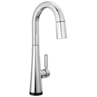 Delta - Single Handle Pull-Down Bar/Prep Faucet with Touch2O Technology - Lumicoat® Chrome - 9991T-PR-DST