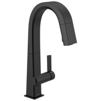 Delta - Single Handle Pull Down Bar/Prep Faucet - Matte Black - 9993-BL-DST