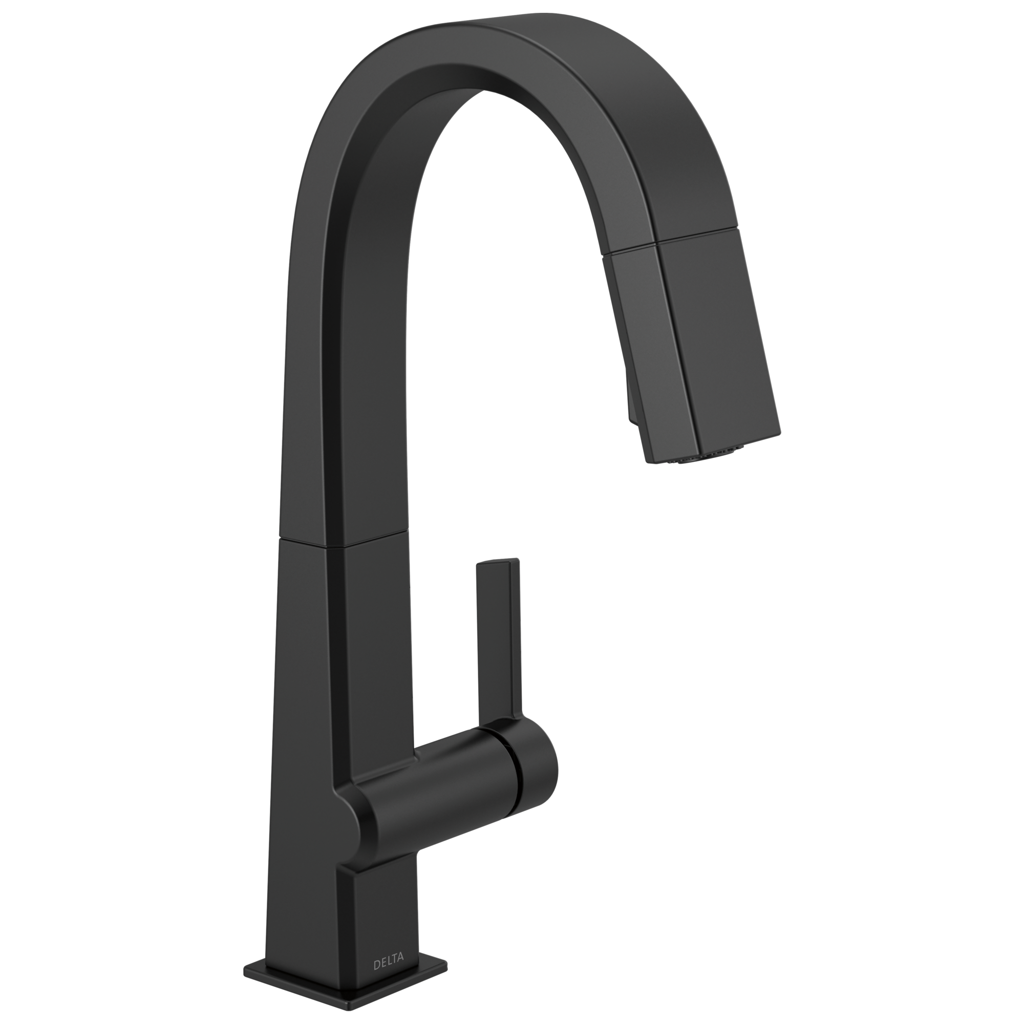 Delta - Single Handle Pull Down Bar/Prep Faucet - Matte Black - 9993-BL-DST