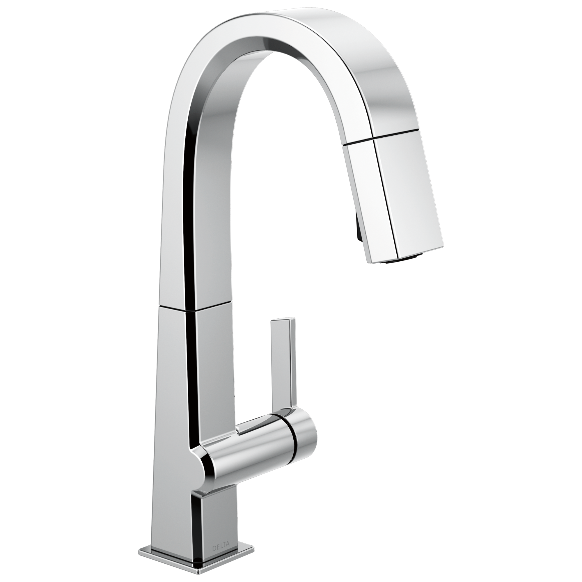 Delta - Single Handle Pull Down Bar/Prep Faucet - Chrome - 9993-DST