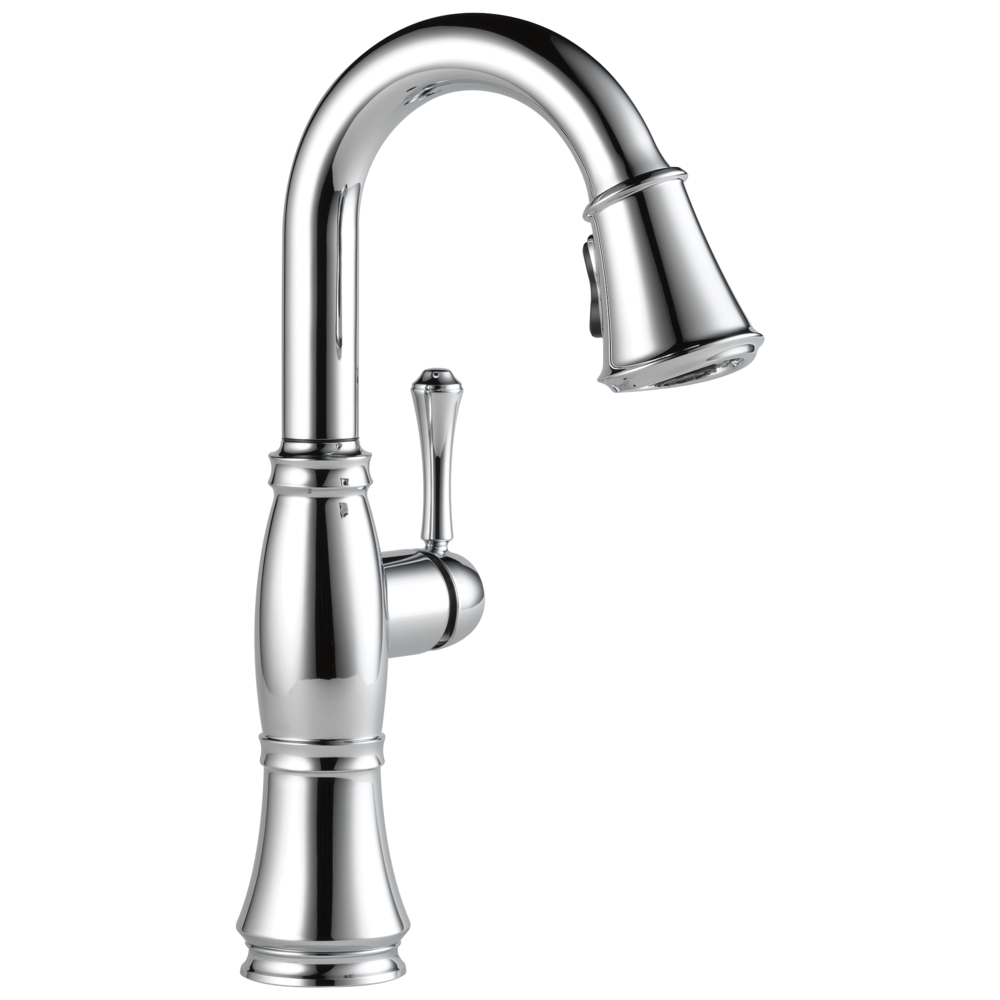 Delta - Single Handle Pull-Down Bar / Prep Faucet - Lumicoat® Chrome - 9997-PR-DST