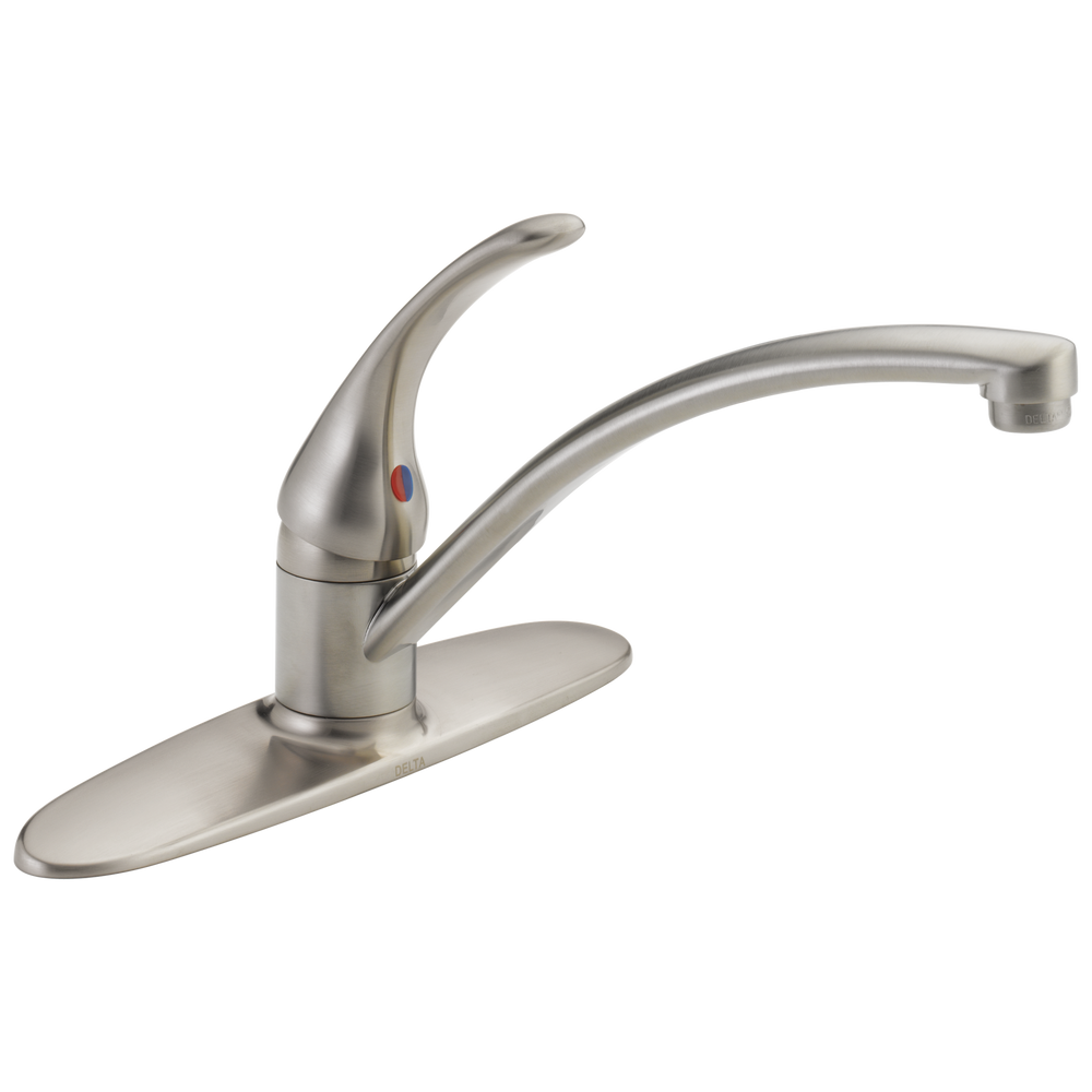 Delta - Single Handle Kitchen Faucet - Stainless - B1310LF-SS