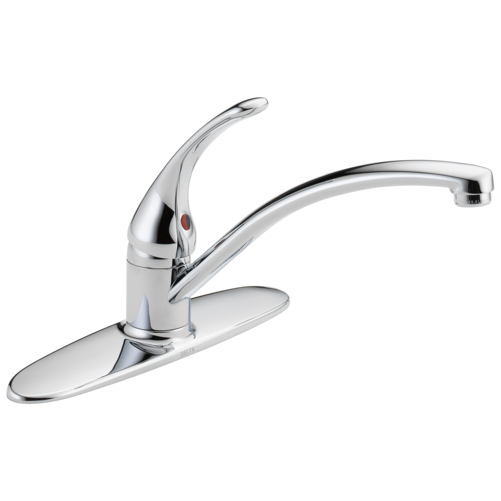 Delta - Single Handle Kitchen Faucet - Chrome - B1310LF