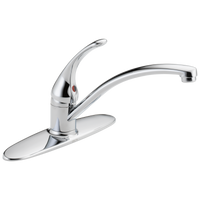 Delta - Single Handle Kitchen Faucet - Chrome - B1310LF