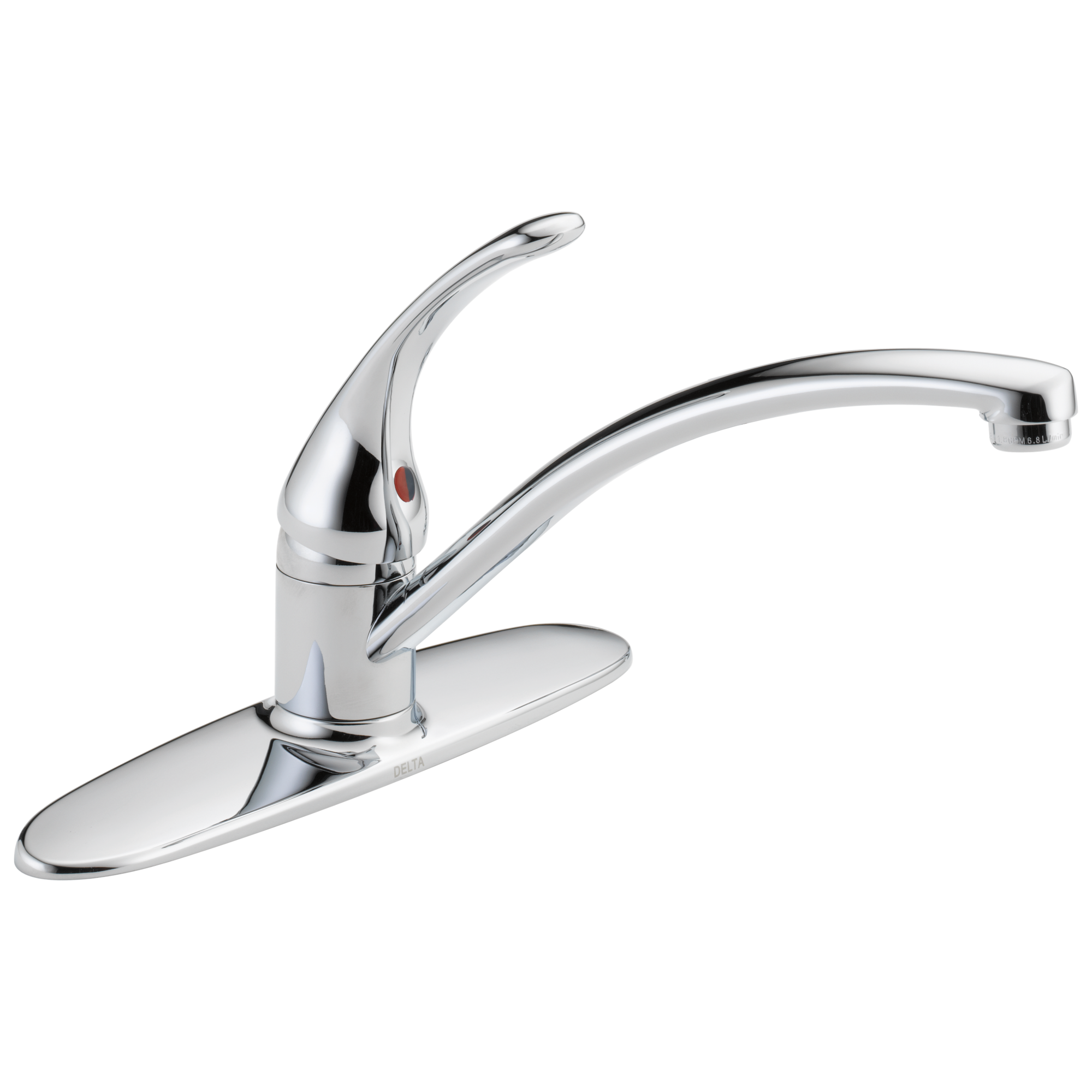 Delta - Single Handle Kitchen Faucet - Chrome - B1310LF