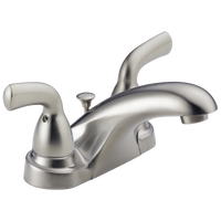 Delta - Two Handle Centerset Bathroom Faucet - Stainless - B2510LF-SS