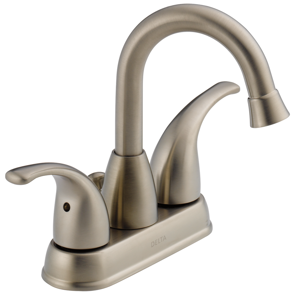 Delta - Two Handle Centerset Bathroom Faucet - Brushed Nickel - B2519LF-BN