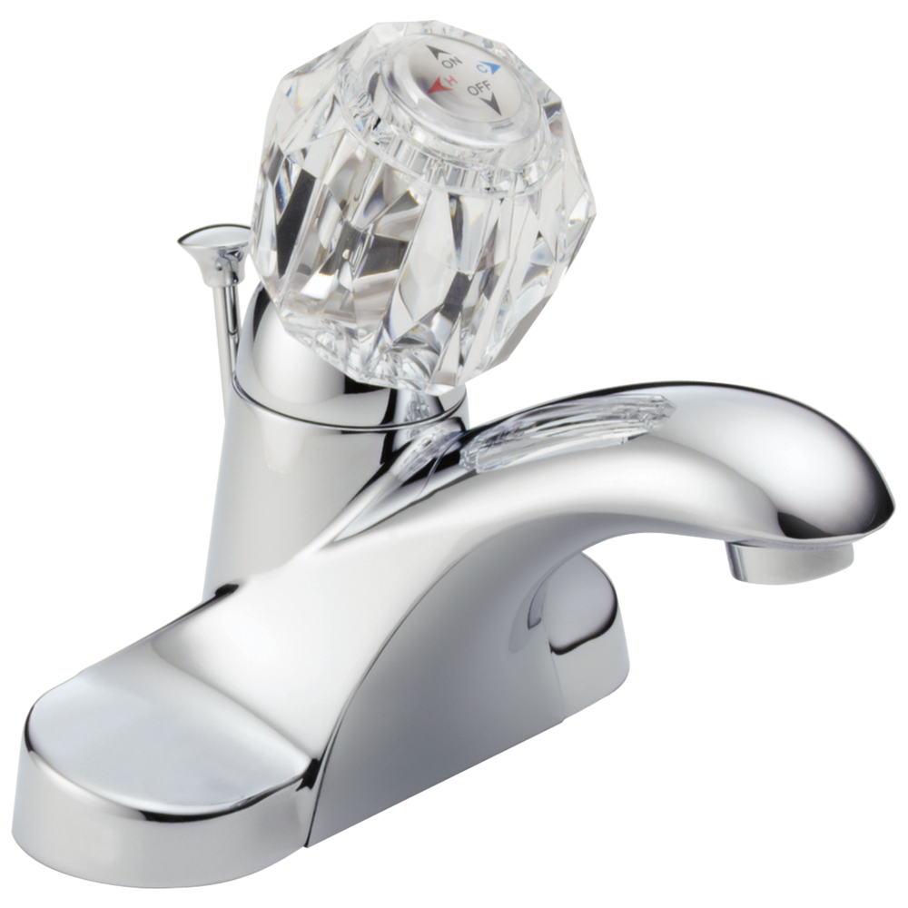 Delta - Single Handle Centerset Bathroom Faucet - Chrome - B512LF