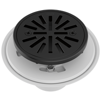 Delta - 4" Tile-In Round Shower Drain - Matte Black - DT061411-BL