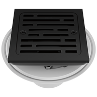 Delta - 4" Tile-In Square Shower Drain - Matte Black - DT062412-BL