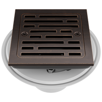 Delta - 4" Tile-In Square Shower Drain - Venetian Bronze - DT062412-RB