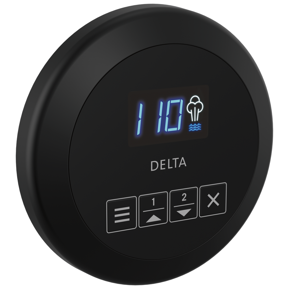 Delta - Round Steam Control - Matte Black - EP103307BL