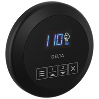 Delta - Round Steam Control - Matte Black - EP103307BL