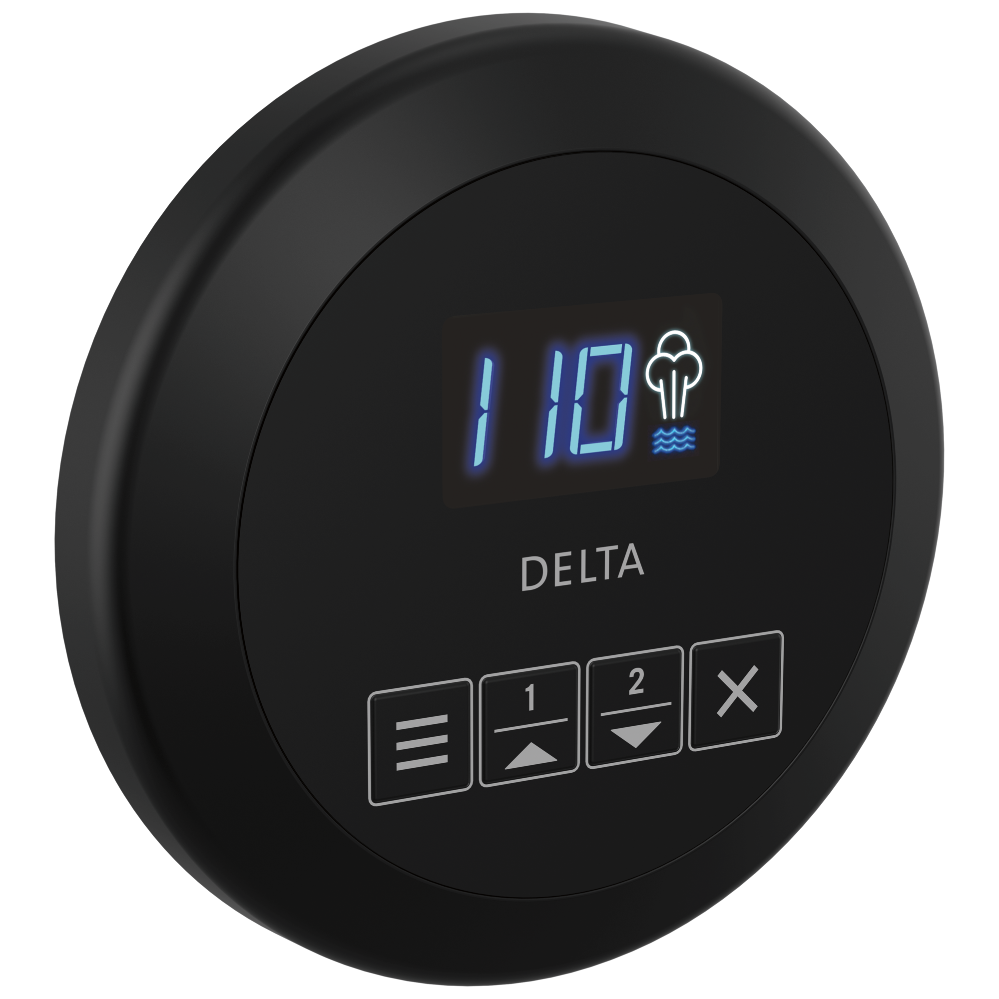 Delta - Round Steam Control - Matte Black - EP103307BL