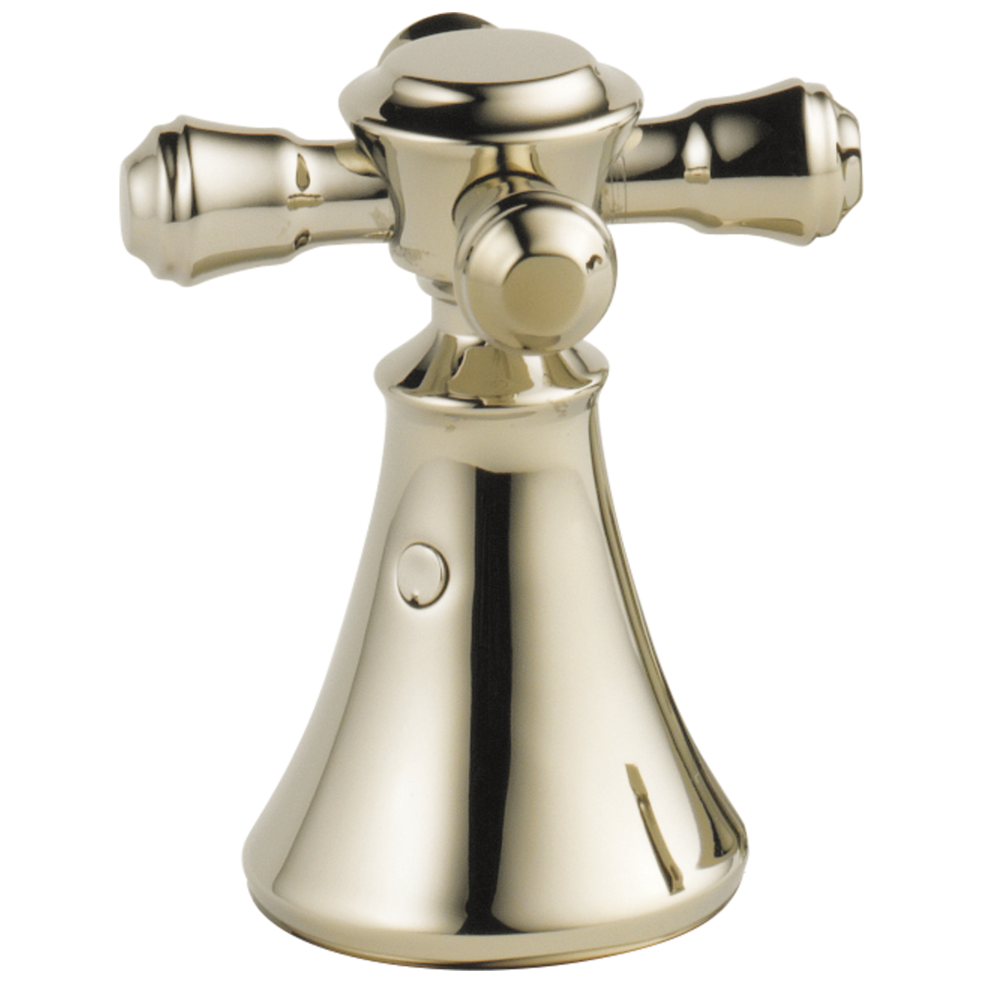 Delta - Metal Cross Handle Set - Deck Mount Bathroom & Bidet - Polished Nickel - H295PN