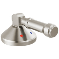 Delta - 3-Hole Roman Tub w/Hand Shower - Handle Kit-Level - Lumicoat® Stainless - H576SS-PR