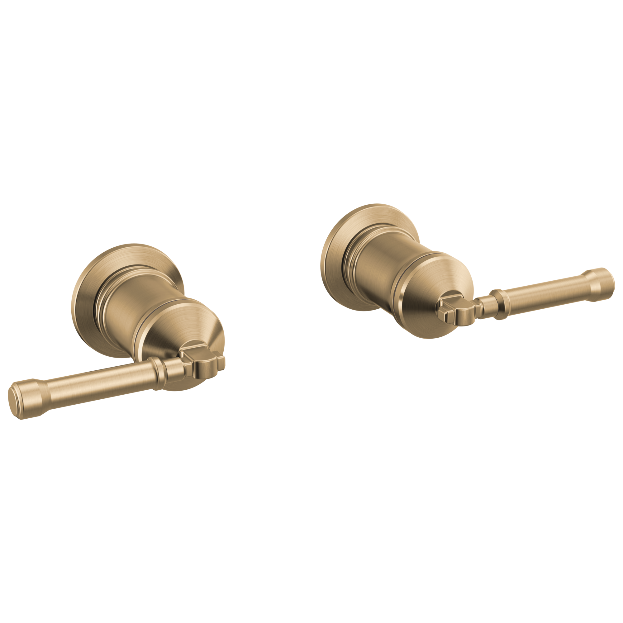 Delta - Wall Mount Tub Filler Handle Kit-Lever - Lumicoat® Champagne Bronze - H583CZ-PR