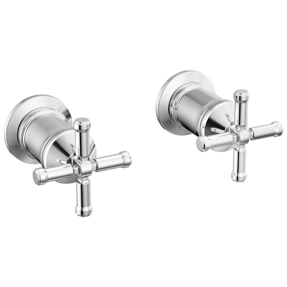 Delta - Wall Mount Tub Filler Handle Kit-Cross - Lumicoat® Chrome - H584-PR