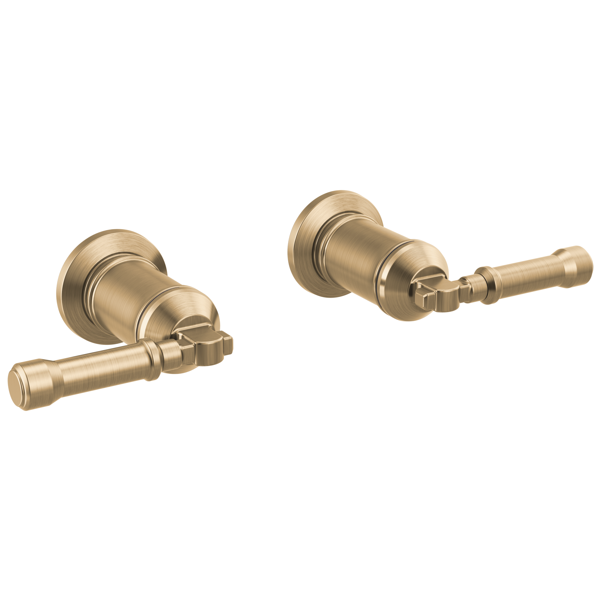 Delta - Wall Mount Bathroom Faucet Handle Kit-Lever - Lumicoat® Champagne Bronze - H585CZ-PR