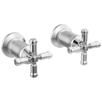 Delta - Wall Mount Bathroom Faucet Handle Kit-Cross - Lumicoat® Chrome - H586-PR