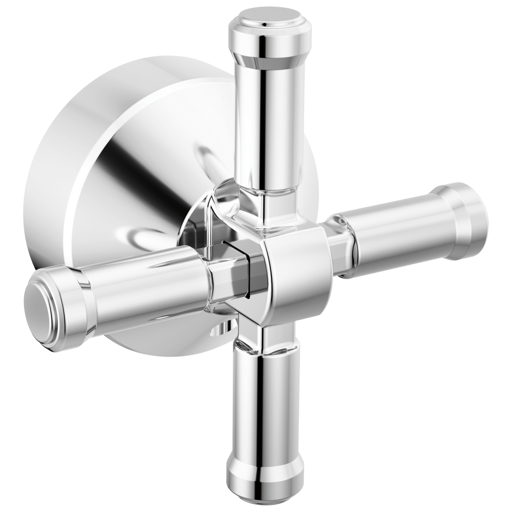 Delta - Free Standing Tub Filler Handle Kit-Cross - Lumicoat® Chrome - H594-PR