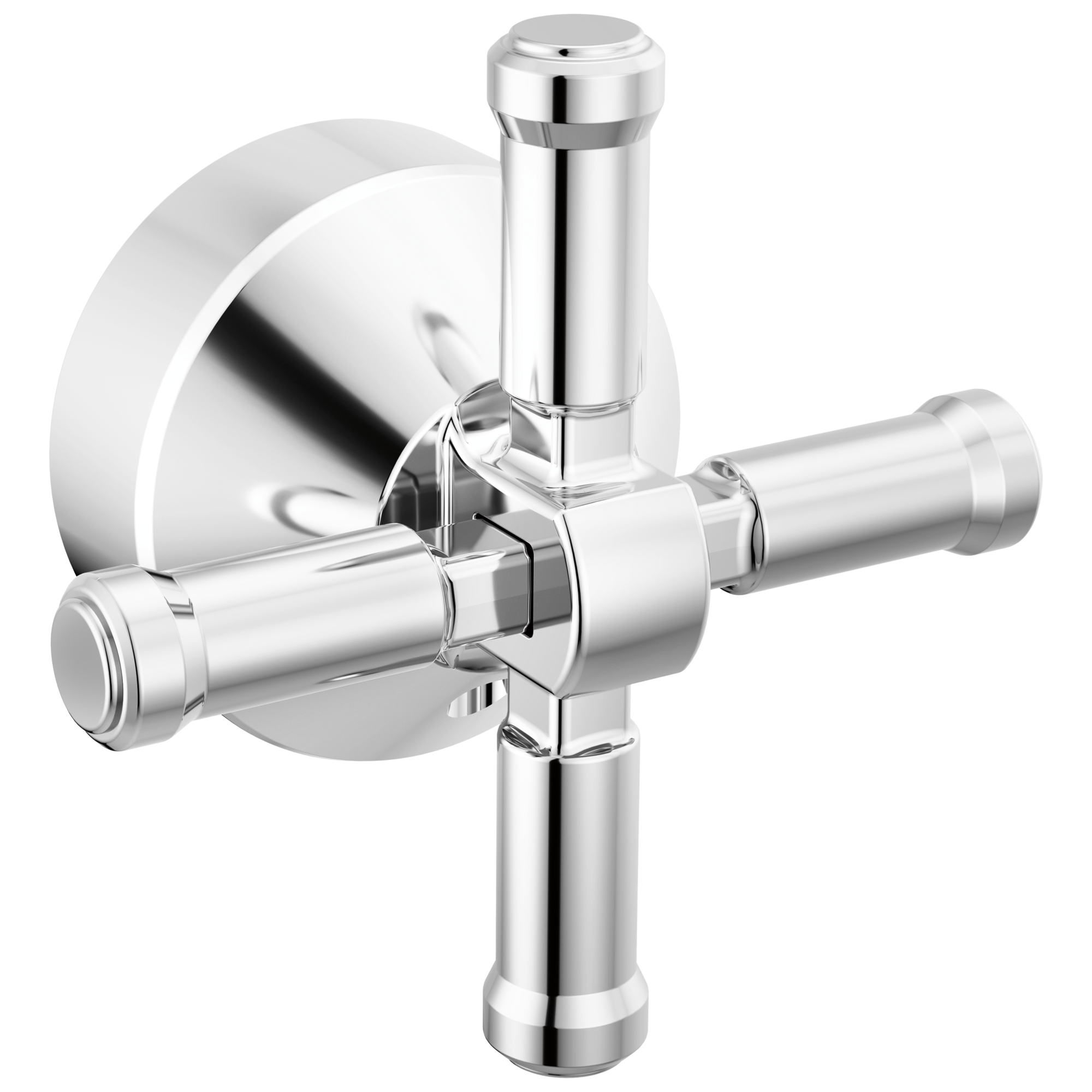 Delta - Free Standing Tub Filler Handle Kit-Cross - Lumicoat® Chrome - H594-PR