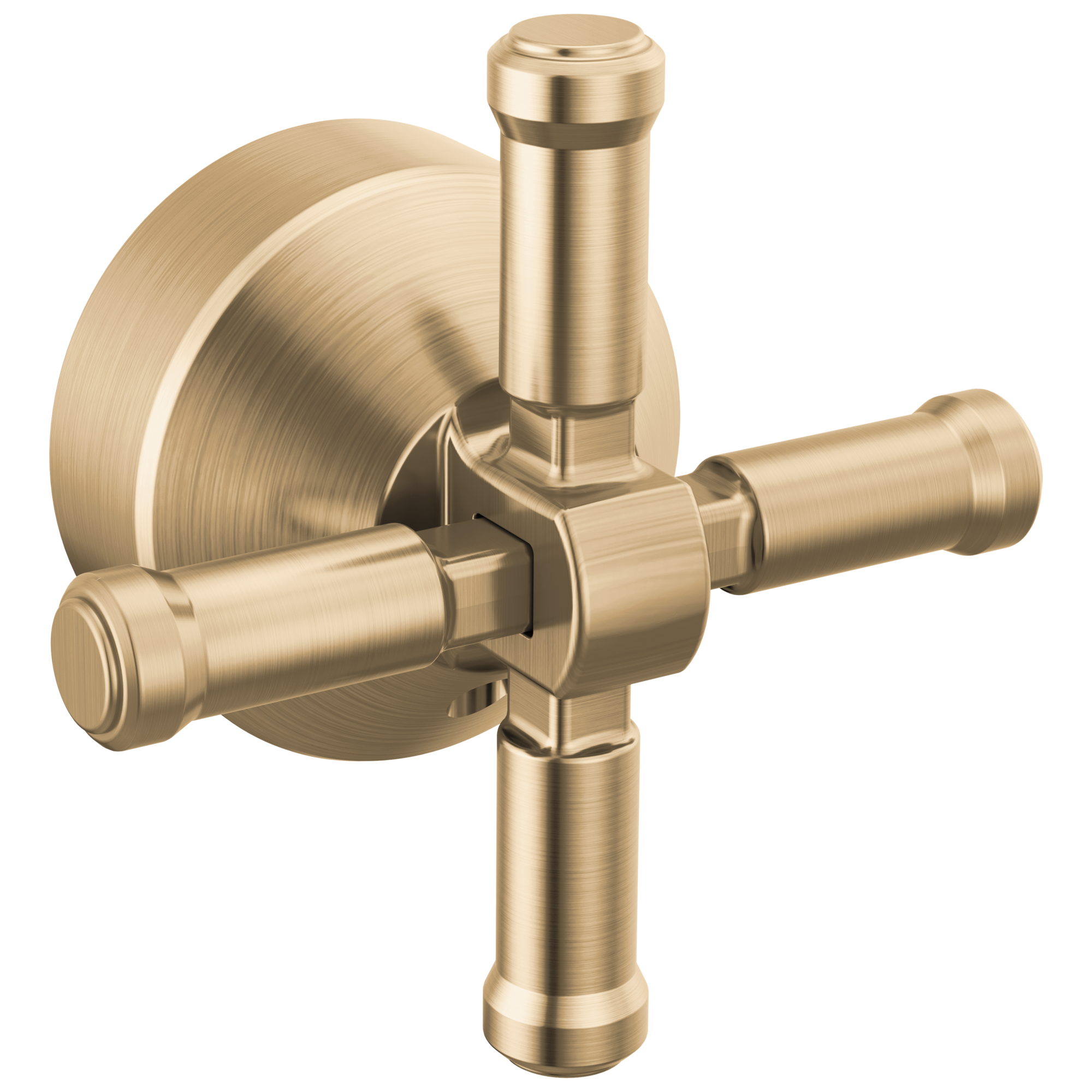 Delta - Free Standing Tub Filler Handle Kit-Cross - Lumicoat® Champagne Bronze - H594CZ-PR