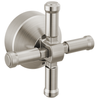 Delta - Free Standing Tub Filler Handle Kit-Cross - Lumicoat® Stainless - H594SS-PR