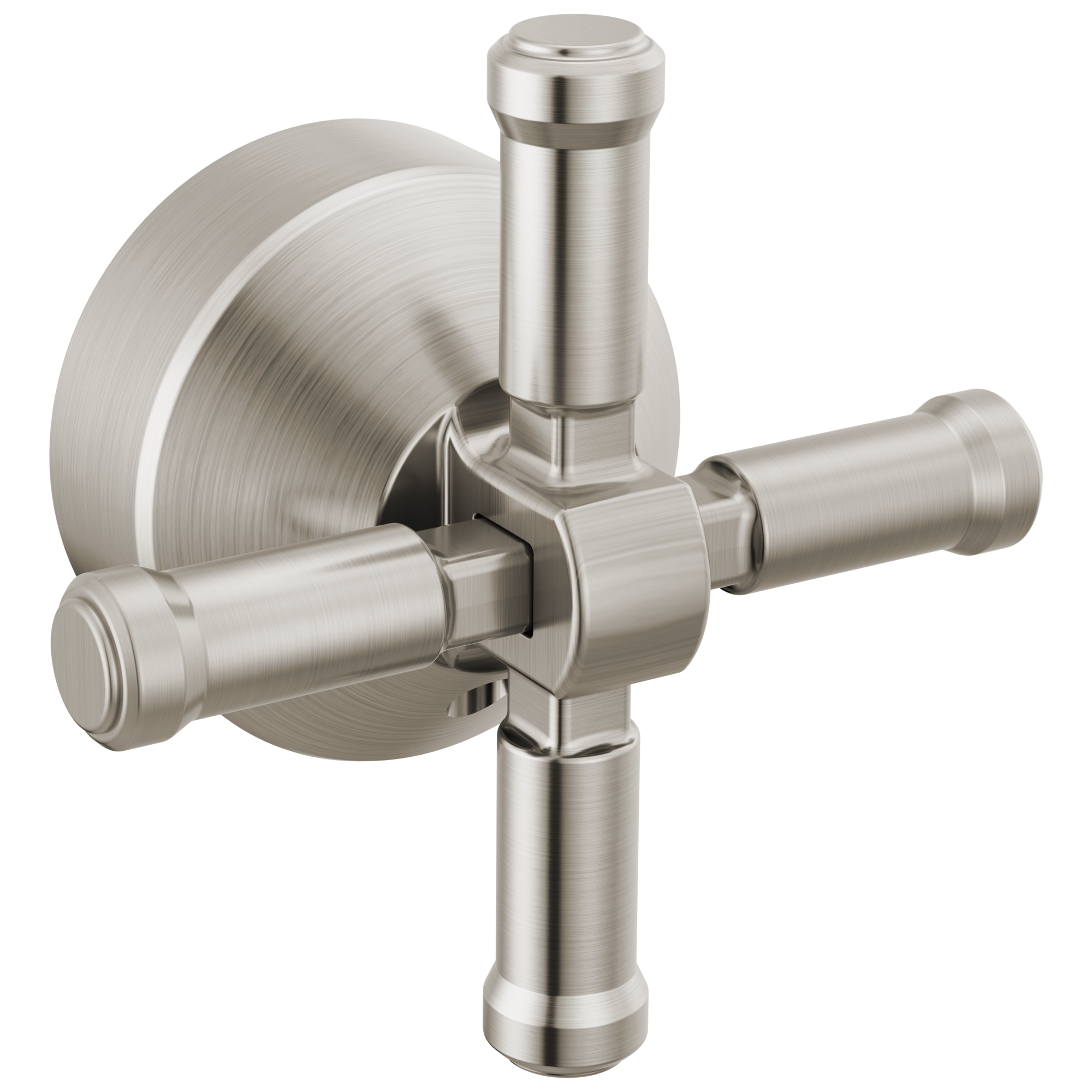 Delta - Free Standing Tub Filler Handle Kit-Cross - Lumicoat® Stainless - H594SS-PR