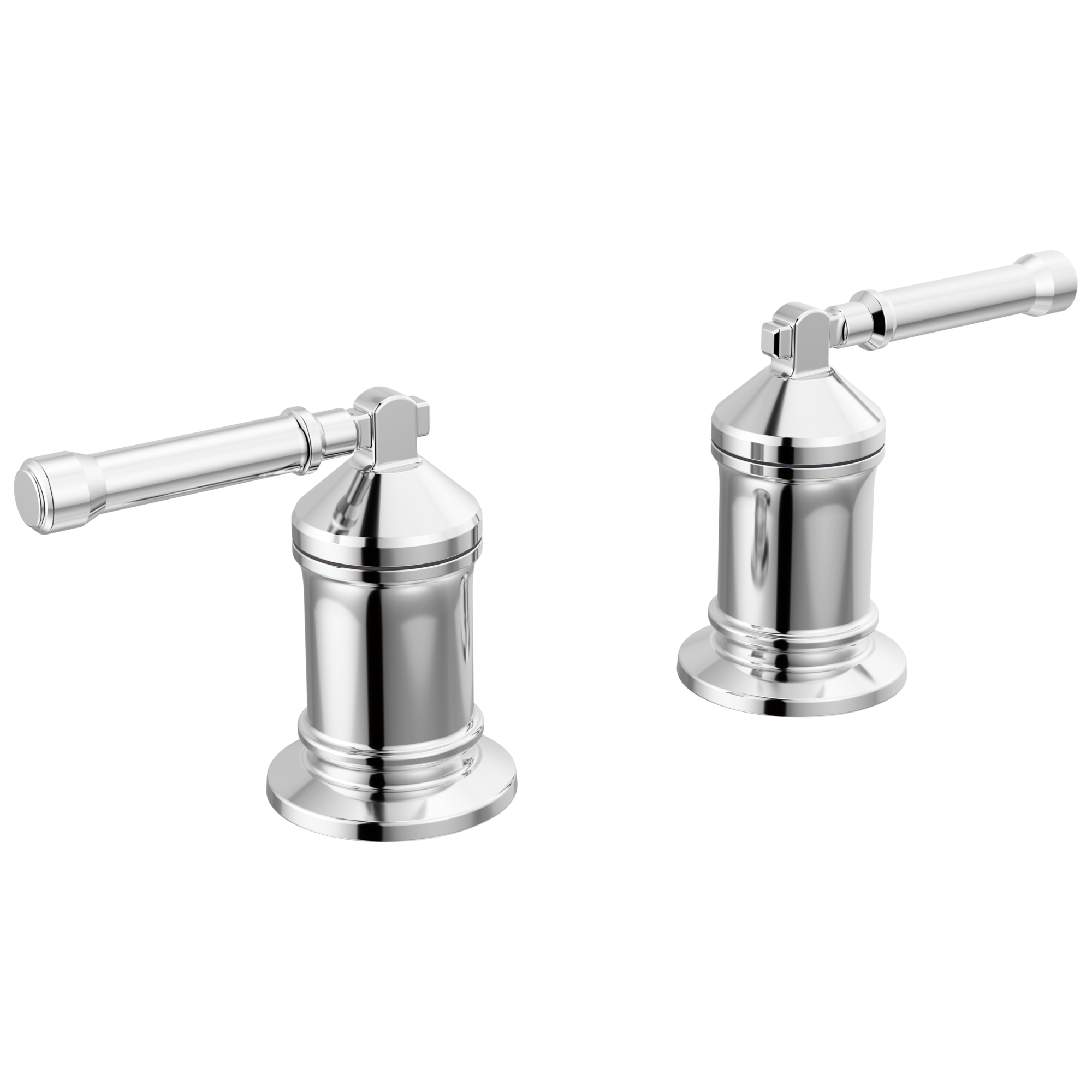 Delta - 2 Handle Roman Tub handle Kit-Lever - Lumicoat® Chrome - H596-PR