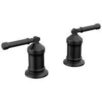 Delta - 2 Handle Roman Tub handle Kit-Lever - Matte Black - H596BL