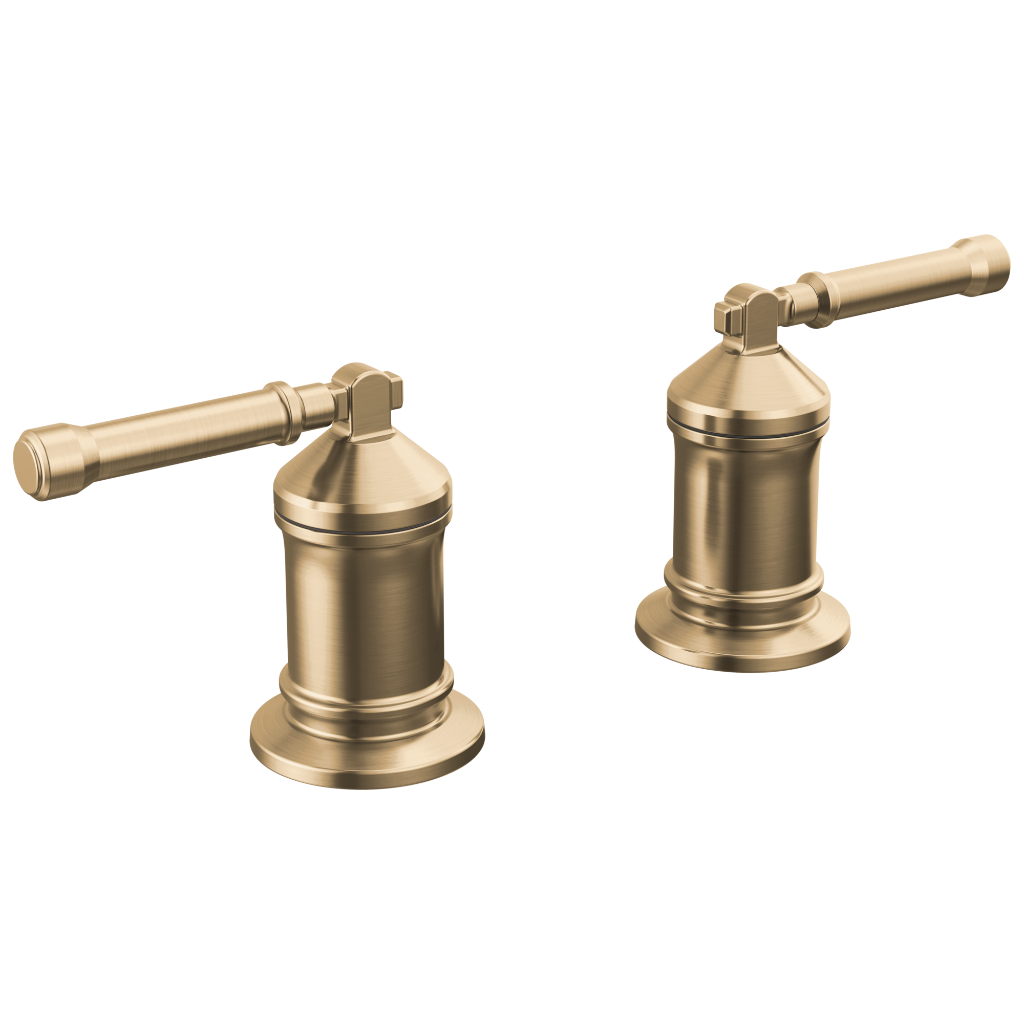 Delta - 2 Handle Roman Tub handle Kit-Lever - Lumicoat® Champagne Bronze - H596CZ-PR