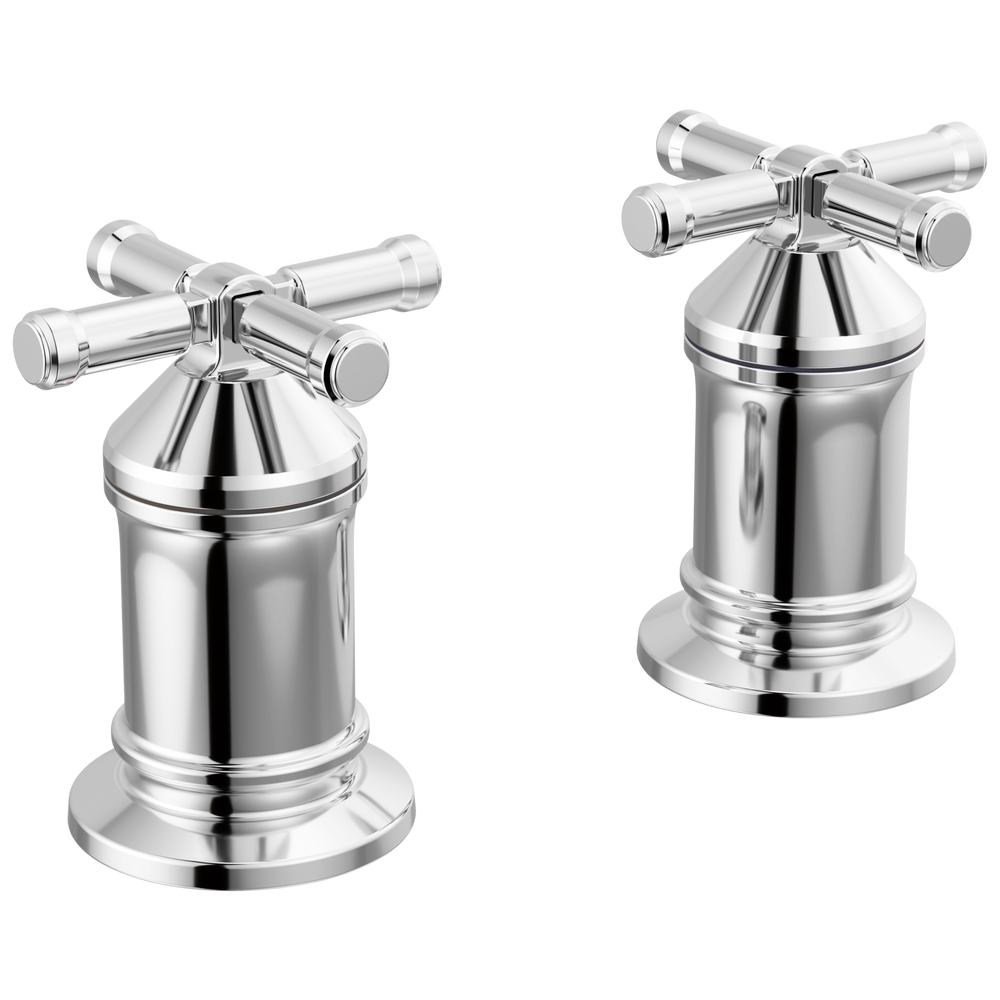 Delta - 2 Handle Roman Tub handle Kit-Cross - Lumicoat® Chrome - H599-PR