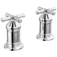 Delta - 2 Handle Roman Tub handle Kit-Cross - Lumicoat® Chrome - H599-PR